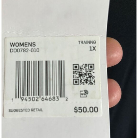 Nike Pro Womens Mid Rise Tight Fit Full Length Leggings Black Size XL - Picture 7 of 9